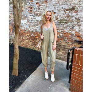 FREE PEOPLE Movement Hot Shot Onesie in Sage Stone Size Small NWT